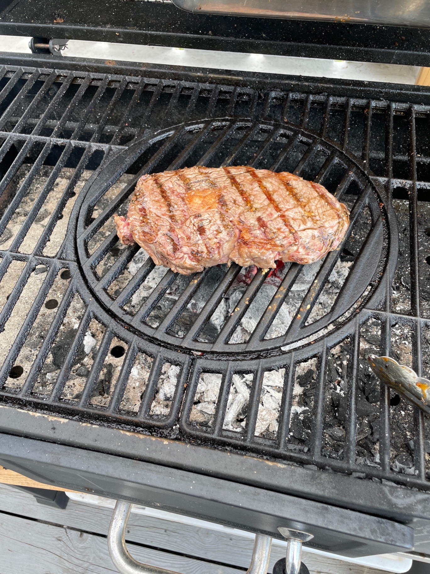 Entrecôte på grillen
