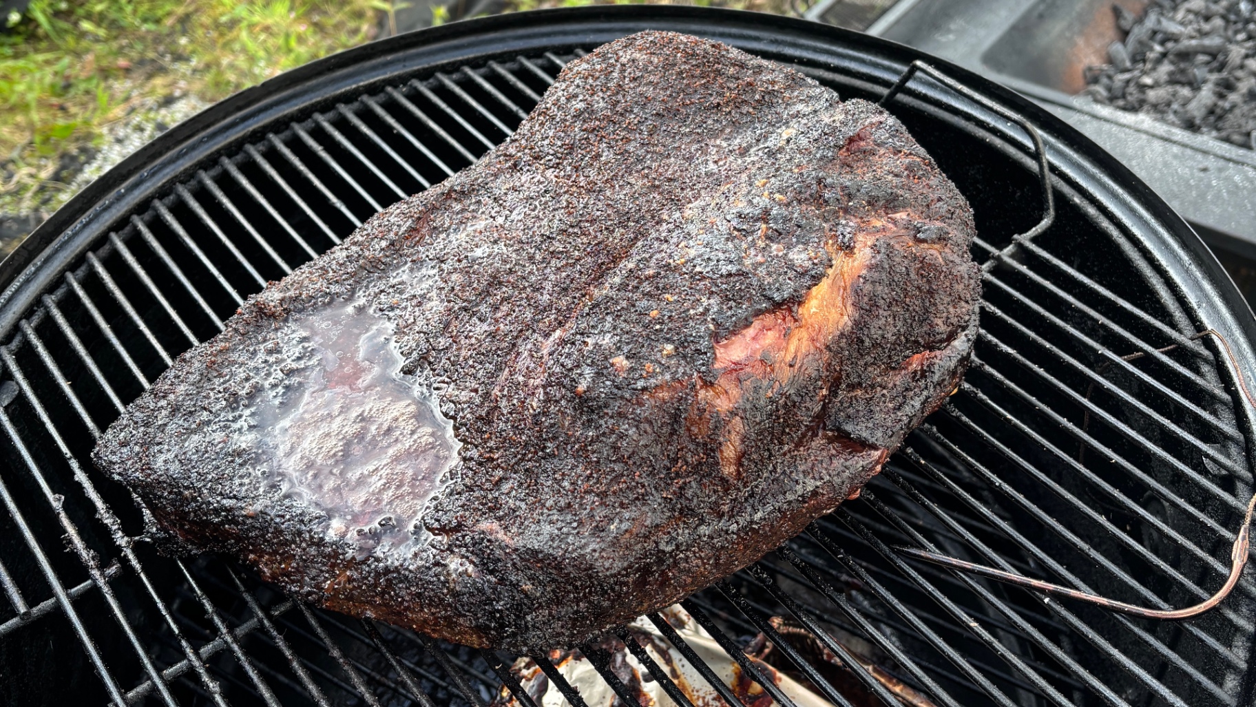 Brisket med bark på smokeren